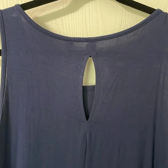Korsis NWT midi jersey sleeveless royal blue dress size XL - Picture 7 of 8